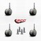 Service Caster 2'' Gray Floor Safe Twin Wheel Casters 5/16 Grip Neck Stem , 4PK SCC-GN02S50-TPR-GRY-4 - alternate 2